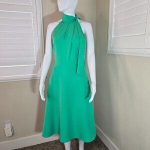 Black Halo Rent the Runway Green Audrey Midi Dress